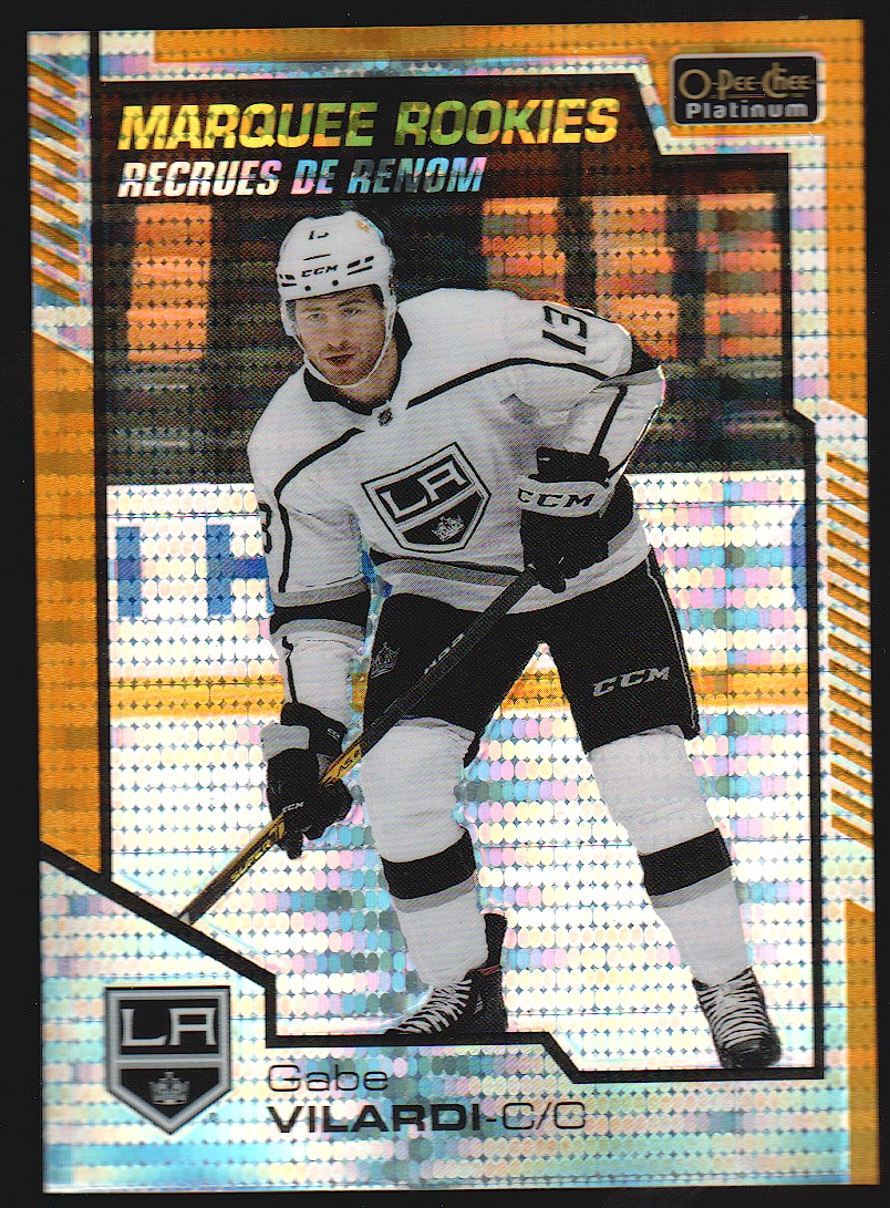 2020-21 O-Pee-Chee Platinum Seismic Gold #160 Gabe Vilardi 30/50 (image for) 2020-21 O-Pee-Chee Platinum Seismic Gold #160 Gabe Vilardi 30/50
